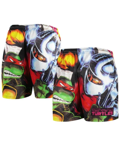 Chalk Line Men's  Black Teenage Mutant Ninja Turtles Eastman & Laird 1984 Cover Retro Shorts