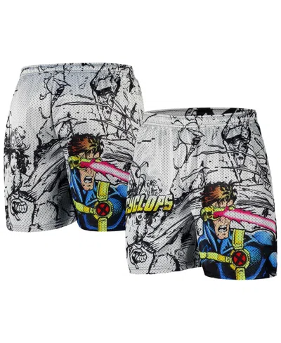 Chalk Line Men's White X-men Cyclops Retro Shorts