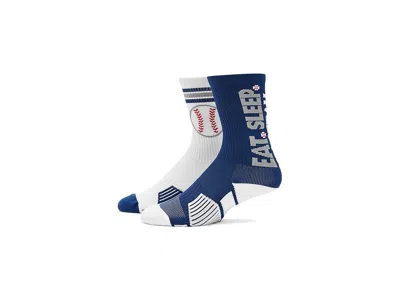 Chalktalk Sports Baseball Woven Mid-calf Sock Set - Ace (little Kid/big Kid/adult) Crew Cut Socks Shoes Multicolor: A