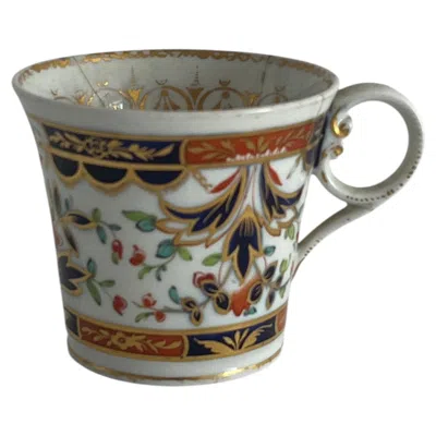 Pre-owned Chamberlains Worcester Georgian Porcelain Cup By , Baden Shape, Ca 1815 In Gray