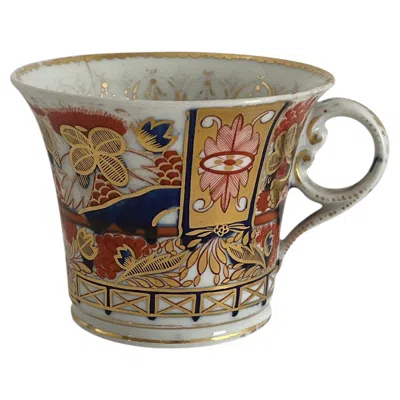 Pre-owned Chamberlains Worcester Georgian Porcelain Cup By  In Nelson Pattern 240, Ca 1810 In Brown