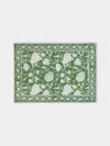 Chamois Indian Rose Block-printed Linen Placemats (set Of 4)