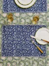 Chamois Margerita Block-printed Cotton Quilted Placemats (set Of 4)