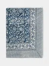 Chamois Margerita Block-printed Linen Rectangular Tablecloth (106.5in/2.7m)