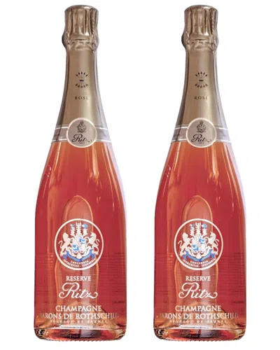 Champagne Barons De Rothschild Ritz Reserve Brut Rosé: 2 Bottles