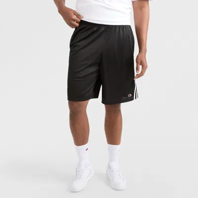 Champion 10" Lacrosse Mesh Shorts - Big & Tall In Black