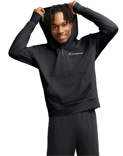 Champion 174 Mens All Day Mvp 14 Zip Hoodie S Black