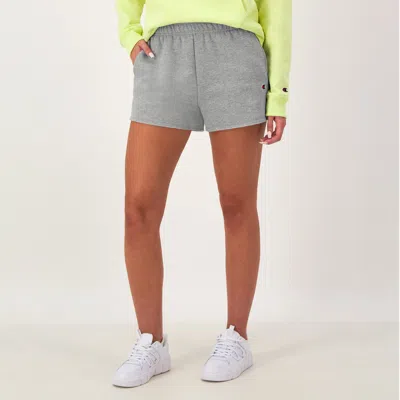 Champion 3" Powerblend Shorts, C Logo In Gray