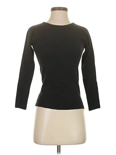 Pre-owned Champion 3/4 Sleeve T-shirt In Black