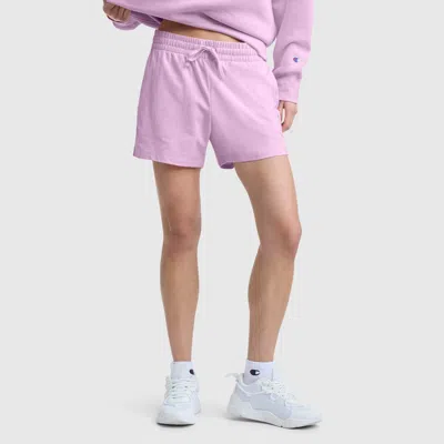 Champion 4" Lightweight Lounge Shorts, C Logo In Smoky Grape