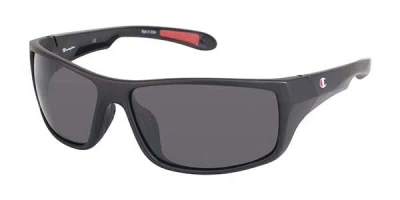 Champion 6016 Polarized C01 Men's Sunglasses Black Size 59