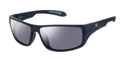 Champion 6016 Polarized C04 Men's Sunglasses Black Size 59 In Blue