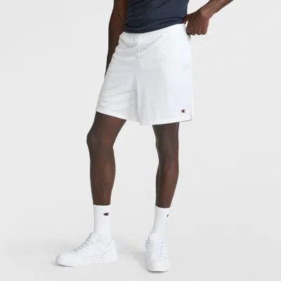 Champion 7" Classic Mesh Shorts, C Logo In White