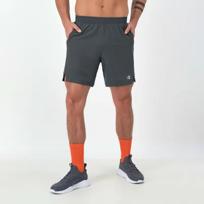 Champion 7" Mvp Moisture Wicking, Athletic Shorts, C Logo In Gray