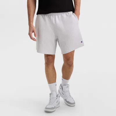 Champion 7" Reverse Weave Cut-off Shorts, C Logo In Gray