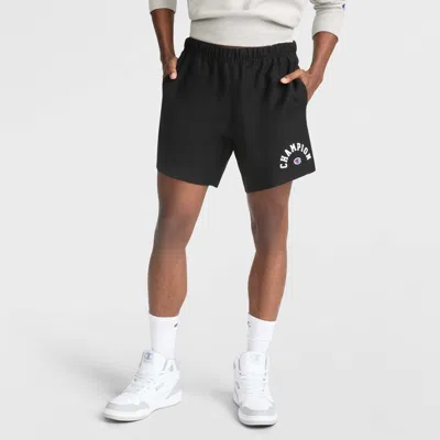 Champion 7" Reverse Weave Relay Cut Off Shorts, Arch Logo In Black