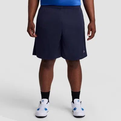 Champion 9" Classic Mesh Shorts, C Logo - Big & Tall In Navy