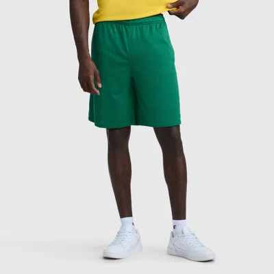 Champion 9" Classic Mesh Shorts, C Logo In Green