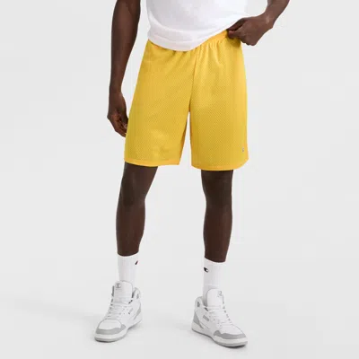 Champion 9" Classic Mesh Shorts, C Logo In Yellow