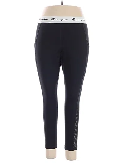 Pre-owned Champion Active Pants In Black