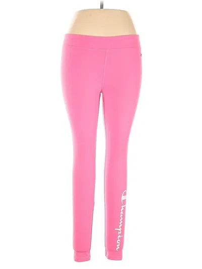 Pre-owned Champion Active Pants In Pink