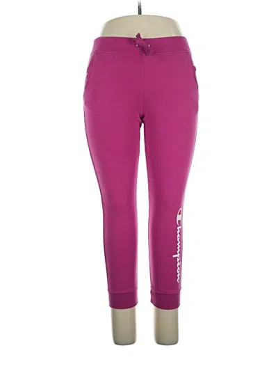 Pre-owned Champion Active Pants In Pink