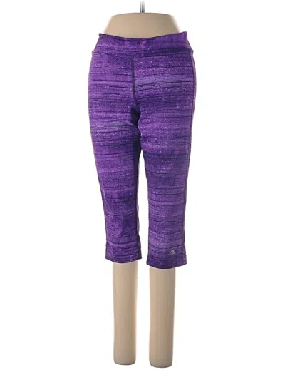 Pre-owned Champion Active Pants In Purple