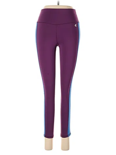 Pre-owned Champion Active Pants In Purple