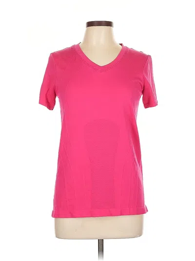 Pre-owned Champion Active T-shirt In Pink