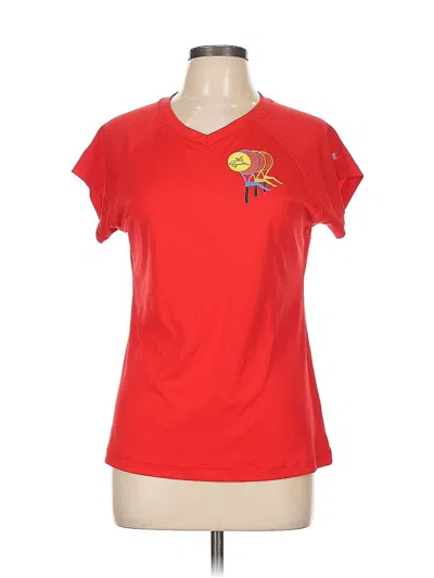 Pre-owned Champion Active T-shirt In Red
