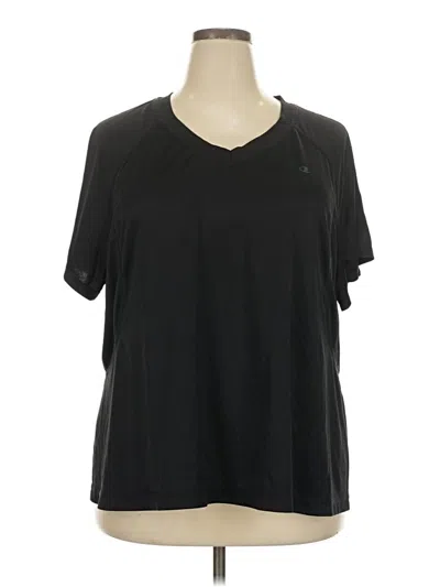 Pre-owned Champion Active T-shirt In Black