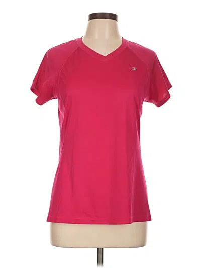 Pre-owned Champion Active T-shirt In Burgundy