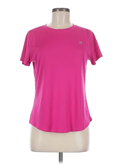 Pre-owned Champion Active T-shirt In Pink