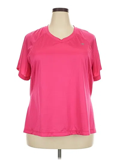 Pre-owned Champion Active T-shirt In Pink
