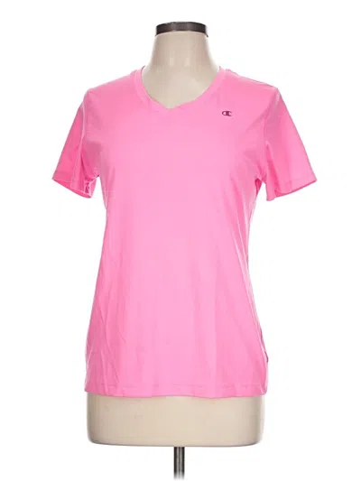 Pre-owned Champion Active T-shirt In Pink