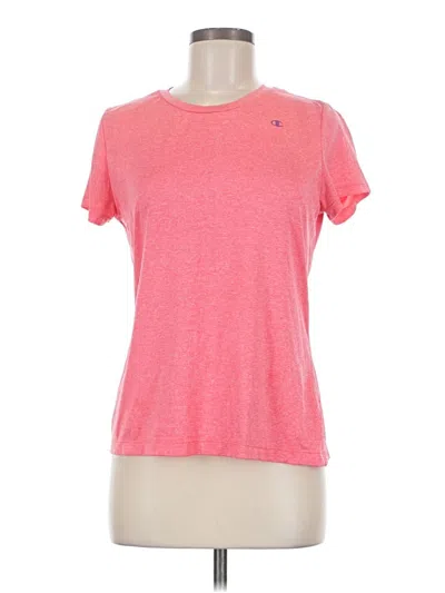 Pre-owned Champion Active T-shirt In Pink