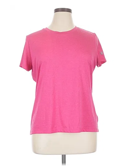 Pre-owned Champion Active T-shirt In Pink