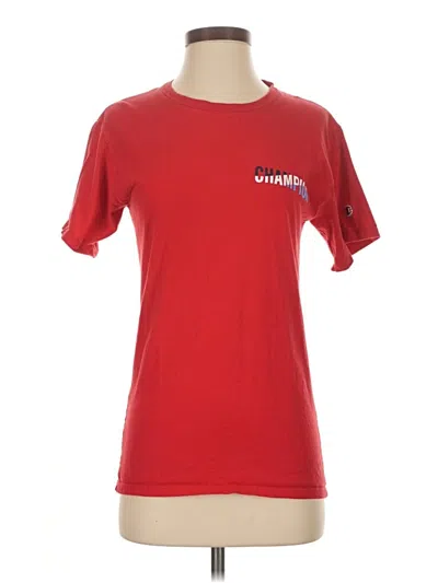 Pre-owned Champion Active T-shirt In Red