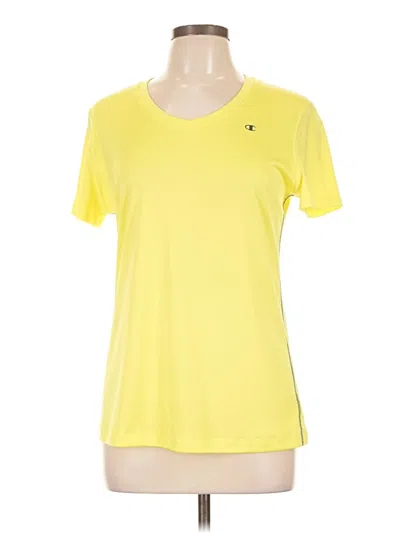 Pre-owned Champion Active T-shirt In Yellow