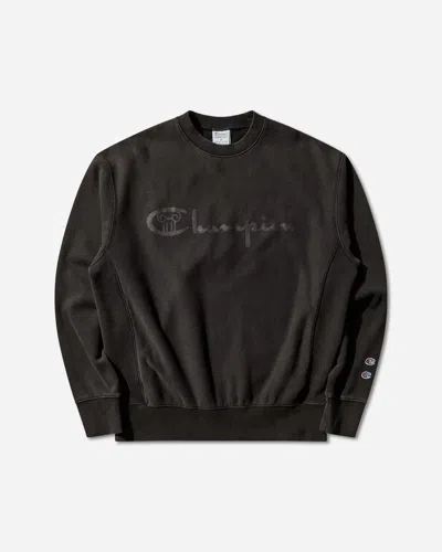 Champion Aries Decentralised Crewneck Sweatshirt In Black