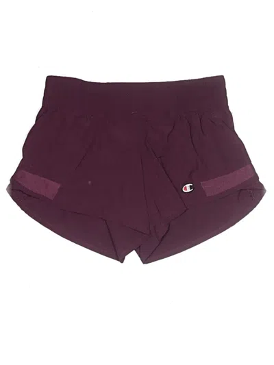 Pre-owned Champion Athletic Shorts In Burgundy