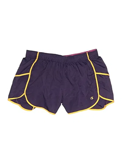 Pre-owned Champion Athletic Shorts In Purple