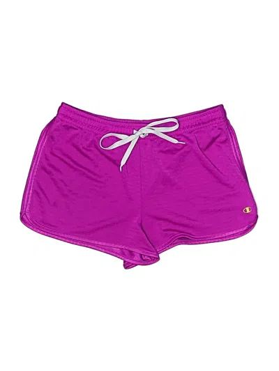 Pre-owned Champion Athletic Shorts In Purple