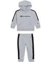 Champion Baby Boys 2-piece Hoodie And Joggers Set In Gray