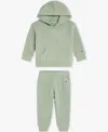 Champion Baby Boys Hoodie And Joggers, 2-piece Set In Green