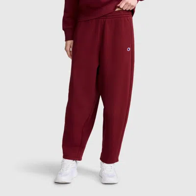 Champion Barrel Leg Fleece Pant In Cabernet