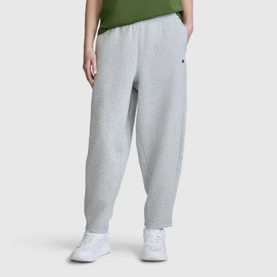 Champion Barrel Leg Fleece Pant In Oxford Grey Heather