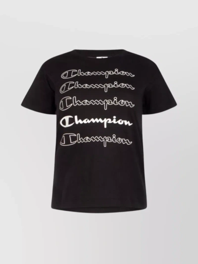 Champion Basic Crew Neck T-shirt In Black