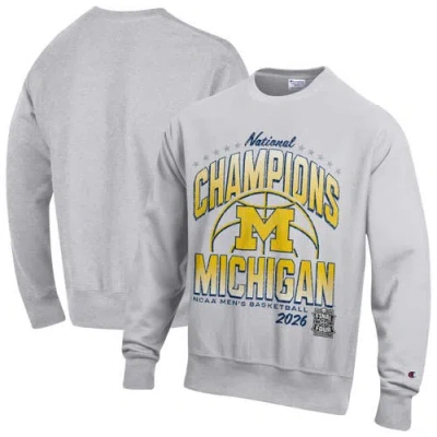 Champion Basketball National S Reverse Weave Sweatshirt In Gray