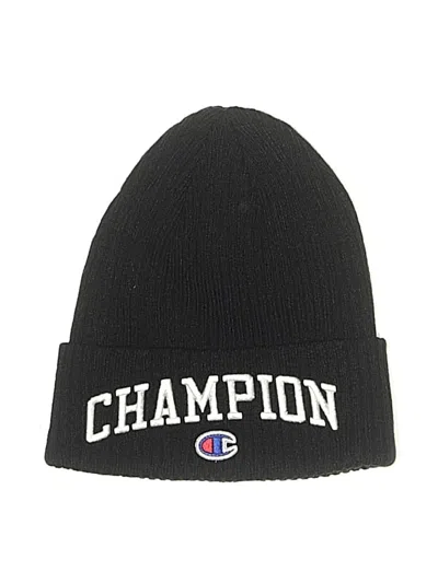 Pre-owned Champion Beanie Hat In Black